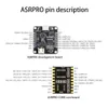 ASRPRO Intelligentes Offline-Spracherkennungsmodul, Sprachplatine, unterstützt UART/12C/PWM/SPI/GPI0 3,6 V–5 V Stromversorgung