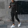 Herrspårar manliga spårdräkt sportwaer jogger outfit kostym mode män kläder märke 3d tryck set mäns långa ärmar t-shirt byxor