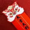 Cadeau cadeau Lucky Money Wish 10 emplacements en forme d'éventail chinois Poches Festival de printemps Année de bénédiction Enveloppe rouge