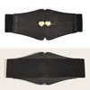 Belts Simple Ladies Wide Belt Elastic Vintage Buckle Faux Leather Fashion Wild Heart Women's Waist Seal Drop