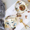 Filiżanki spodki całkiem kreatywne wielokrotnego użytku espresso porcelanowy angielski kubek kubek herbaty luksusowe zastawa stołowa Canecas Cup