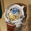 Montres-bracelets Top montre pour hommes automatique qualité mécanique Tourbillon romain étanche en cuir hommes 2023 montres-braceletsmontres-bracelets