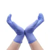 24 paires de gants en nitrile purs de nettoyage bleu glace Titanfine pour le laboratoire de cuisine