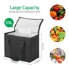 Dinnerware Sets 4 Pack Grocery Bags Reusable Thermal Cooler Tote Leakproof With Zipper Keeps Or Cold Great For Delivery