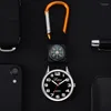 Pocket Watches Quartz Watch Portable Casual Round Dial Present för utomhusresor IK88