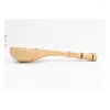 Dinnerware Sets Japanese Log Soup Spoon Large And Long Handle Bamboo Pot Porridge Rice Ladle Water