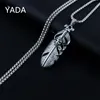 Подвесные ожерелья Yada Fashion Featherssnecklace для мужчин Женщины Женщины Свитер Цепь ювелирных украшений сплав сплавные колье SE210097