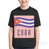 Camisetas para hombres Regalo de la bandera de Cuba Cubanos Caribeños cubanos Camiseta para hombres Mujeres con estampado completo Camisa de moda para niñas Tops para niños Camisetas Camisetas de manga corta