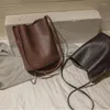 Akşam çantaları retro kova çantası moda pu letaher omuz büyük kapasiteli crossbody lambant alışveriş gelişmiş bayan el çantası