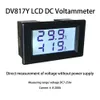 DC 7-250V 1A 5A 50A 100A 200A Digital Voltmeter Ammeter Dualny wyświetlacz detektor prądu prądu miernika miernika napięcia DV817Y