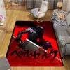 السجاد berserk سجادة سوداء الظلام الرجعية المبارز mat anime لغرفة المعيشة منطقة غرفة نوم السجاد هدية الحنين