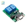 DC 5V 9V-12V 2 canaux RS232 Module de relais Port série commutateur de temporisation carte PC ordinateur USB DB9