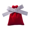 Jewelry Pouches 50Pcs 7x9cm Velvet Bags With Ribbon Flannel Gift Packing Decor A0NF