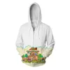 Men's Hoodies 2023 Selling Collection Animal Sen You Will Crossing3D Printed Hooded Cardigan Coat