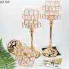 Candle Holders Creative Crystal Candlestick Metal Stand Candelabros Home Desktop Candles Ornaments Decor Wedding Decoration