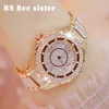 Crystal Women Watches Designer Brand Luxury Diamond Rose Gold Woman Watch Watch Stylish Elegant Ladies Wrist Watch Montre Femme 2019254N