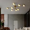 Kroonluchters post moderne koper led kroonluchter kruislagen woonkamer plafond hangende lichte eetlamp slaapkamer armaturen