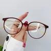 Zonnebrilstijl ronde afgewerkte myopia glazen unisex vintage heldere lens kortzichtig brillen luxe recept diopter-bril