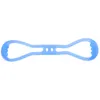 Resistance Bands 1pc Fitness Chest Expander Body Muscles Trainer Flexible Developer Yoga Shaping Strip For Men (Blue Double Hole)