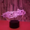 Table Lamps Racing Car 3d Night Lamp Colorful Touch Remote Control Led Moderne Desk Creative Acrylic