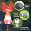 Solar Angel Lights Outdoor Garden Gifts Vattentät Powered Decorative Light for Yard Patio Cemetery