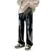 الجينز للرجال 2023 شارع High Street Male Male Tide Brand Hip-Hop Wide-Leg Pants Summer Summer Summer Summer Sould Lose Casual Old K668