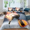 Bedding Sets Gelo Hockey Duvet Capa Conjunto de capa de meninos Puck King Size Sports Sports Theme For Kids Youth Adult Men Winter Quilt