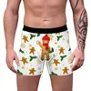 Underpants Мужчины нижнее белье рождественское печатное пенис мешочек Boxershorts Calzoncillos hombre трусики дышащие боксерские шорты плюс размер