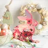 Decorazioni per feste Figure decorative per scaffali Pannello densità pasquale Festival di primavera Artigianato in legno fai da te