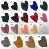 Ethnic Clothing Ladies Plain Chiffon Pearl Beaded Hijab Scarf Women Muslim Head Hair Scarfs Bandanas 2023 Summer Headscarf Pleated Scarves