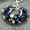 Dog Apparel Pet Bib Necklace Necktie Daisy Lace Bowknot Cat Neckerchief Collar Scarf Lovely Bows Tie Puppy Grooming Accessories