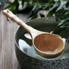 Dinnerware Sets Japanese Log Soup Spoon Large And Long Handle Bamboo Pot Porridge Rice Ladle Water