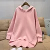 Kvinnors hoodies tröjor Felpe cappuccio Maglietta Maniche Lunghe Maglia natalizia t-shirt moda da donna