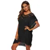 SARONGS estilo 2023 Women Women Beach Cover Up Ladies Fashion Bathing Ariting Lace Crochet Swimwear Summer Beachwear Concuções 4 ColorsSarongs