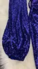 Women's Jumpsuits & Rompers 2023 Women Blue One Shoulder Sequined Jumpsuit Elegant Bodycon Celebrity Evening Party Bandage