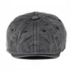 BERETS Fashion Men's Casual Washed Cotton Sboy Hat Baseball Cap Beret Män åttkantiga mössor Casquette Gorros