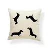 Pillow Case Satin Pillows Pillowcase For Curly Hair Sausage Dog Christmas Dwarf H Digital Printed Household Linen
