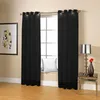 Rideau De Luxe Blackout 3D Fenêtre Noir Solide Couleur Rideaux Pour Salon Chambre Taille Personnalisée