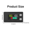 مؤشر سعة البطارية DC 8V-100V LCD Voltmeter Voltage Gauge لـ Lead Lithium Lithium LifePo4 Car Motorcycle 12V 24V