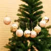 Christmas Decorations 24PCS A Set Tree Decoration Ball Colorful Drop Santa Light Home Party Market Ornament