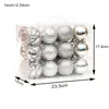 Christmas Decorations 24PCS A Set Tree Decoration Ball Colorful Drop Santa Light Home Party Market Ornament