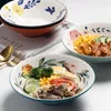 Bowls Japanese Underglaze Hand-painted 8.5-inch Ceramic Household Ramen Bowl Soup Commercial Restaurant Noodle Large