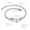 Link Bracelets Chain High Quality Friendship Jewelry Wrist Bangles 2023 Vintage S925 Silver Women Angle Wing Pearl Bracelet Femme Party