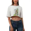 Women's T Shirts Animal 3D Digital Printing Pet Casual Navel kortärmad t-shirt kvinnlig vuxen modestil