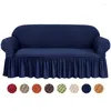 Chaves de cadeira Jacquard Sofa Slipcover com saia