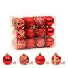 Christmas Decorations 24PCS A Set Tree Decoration Ball Colorful Drop Santa Light Home Party Market Ornament