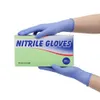 24 par i Titanfine Stock OEM Blue Nitrile Glove Powder Gratis handskar