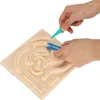 Kit di riparazione dell'orologio Kit completo per la pratica della sutura Cuscinetto per sutura per studenti Simulazione laparoscopica Cucitura del modulo in silicone sulla pelle