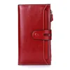 Wallets Brand DESIGN Women Genuine Leather Long Clutch Purse Female Removable Card Holder Wallet Lady Money Coin Bag