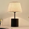 Lampade da tavolo Lampada da arredamento minimalista Lampada da comodino in tessuto Lettura Flexo Led Desk per la decorazione della camera da letto Illuminazione moderna delle luci dell'ufficio